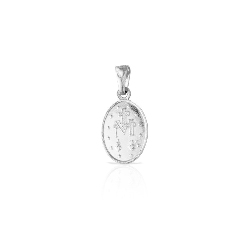 Srebrny medalik 925 Matka Boska Diamentowana