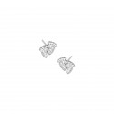 Srebrne kolczyki 925 Serduszko z cyrkoniami