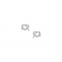 Srebrne kolczyki 925 Cyrkoniowe Stópki