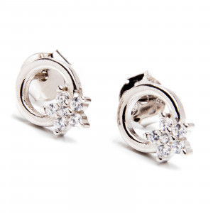 Srebrne kolczyki 925 gwiazdka