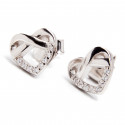 Srebrne kolczyki 925 białe cyrkonie