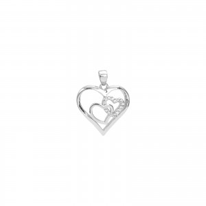 Srebrna zawieszka 925 Sercowe Trio