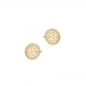Srebrne kolczyki 925 Pozłacane Glimmer Sztyft