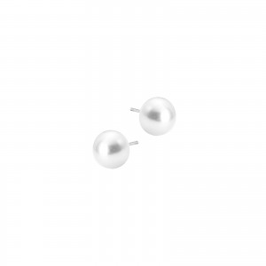 Srebrne kolczyki 925 Biała Perła Sztyft
