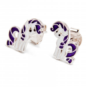 Srebrne kolczyki 925 My Little Pony