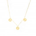 Złoty naszyjnik 585 Kropla celebrytka