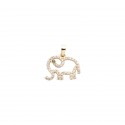 Złoty zawieszka 585 Połączone Wisienki