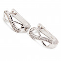 Srebrne kolczyki 925 listek