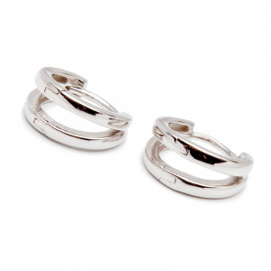 Srebrne kolczyki kółka