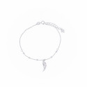 Srebrna bransoletka 925 ankier skrzydło