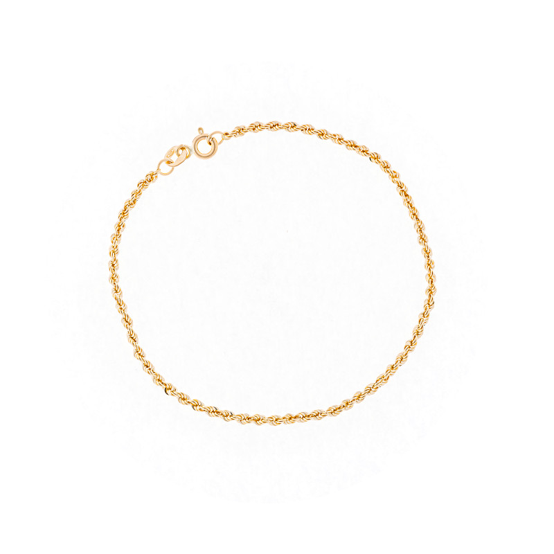 Złota Bransoletka 585 Korda 2mm