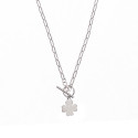Srebrny naszyjnik 925 toggle skrzydło
