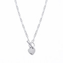 Srebrny naszyjnik 925 toggle koniczyna