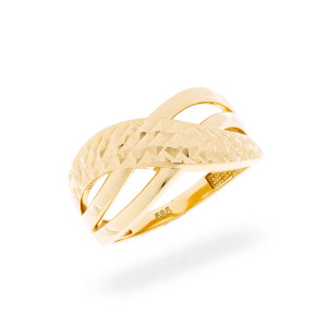 Złoty pierścionek 585 Diamentowany