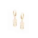 Złote kolczyki 585 Wiszące Łapacz Snów II PREZENT