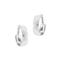 Srebrne kolczyki 925 gładkie owalne 40mm