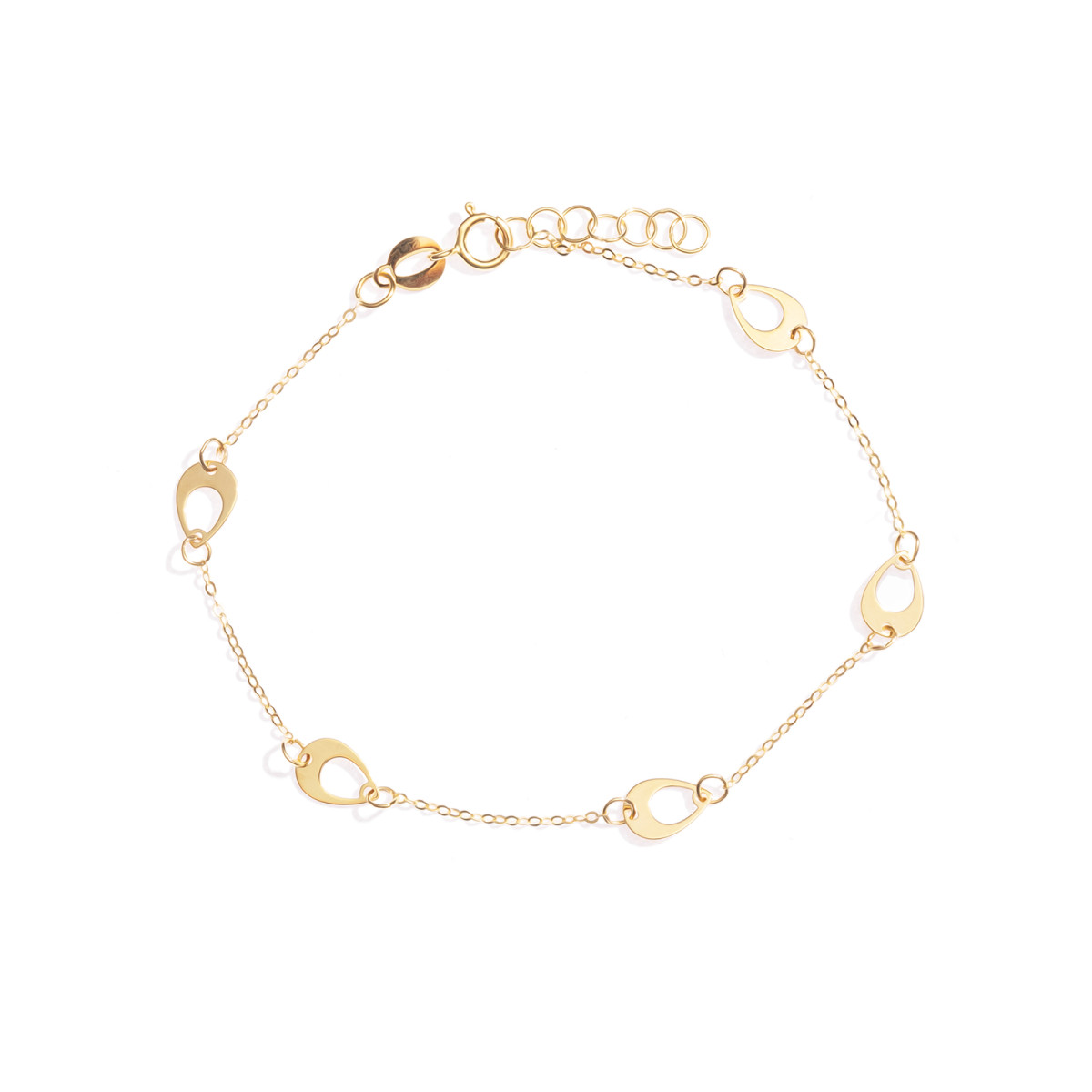 Monilu-zlota-bransoletka-złote-łezki-585