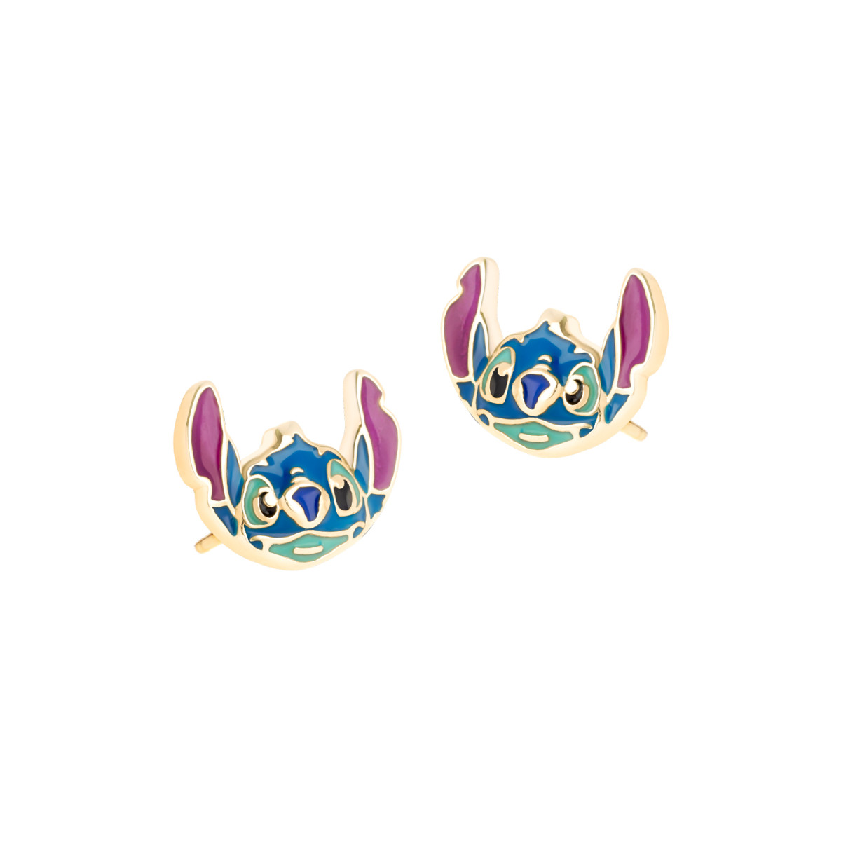 kolczyki-stich-srebrne-pozłacane