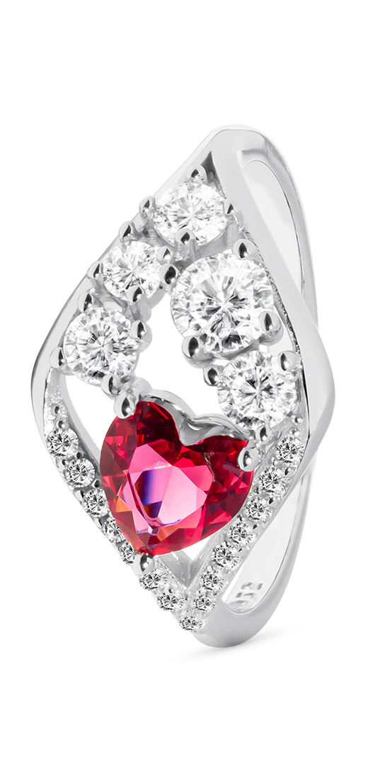 srebrny-pierscionek-czerwone-serce