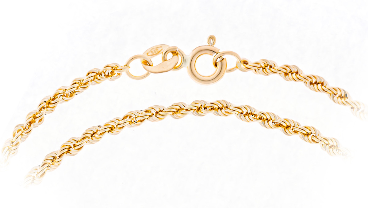 zlota-bransoletka-monilu-korda-corda-zblizenie